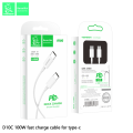 VDENMENV D10C Fast Charging Type C to Type C 100W PD Cable 1Meter.