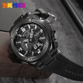 SKMEI  Dual-Display Electronic Wristwatches With Luminous 50m Waterproof Mutifunctional Sports Fashion Wristwatches Watch For Men 2101. 