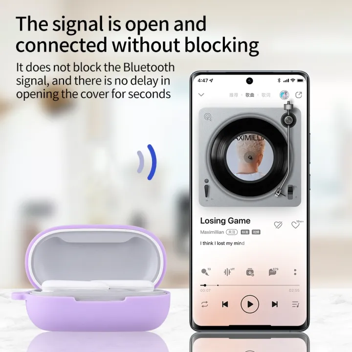 For%20Huawei%20FreeBuds%20SE%20Pure%20Color%20Bluetooth%20Earphone%20Silicone%20Case%20with%20Hook%20-%20Image%207