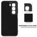 Infinix Hot 50/Hot 50 Pro/Hot 50 Pro+ Premium Silicone Matte Soft Phone Case - Black.