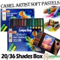 Camel Artist Soft Pastel Color  20 & 36 Colour Paint Box for Professional Artists. 