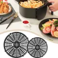 Dishwasher-Safe Air Fryer Grill Pan Heat Resistant Easy-Clean Non-Stick Air Fryer Crisper Plate Compatible Airfryer Accessory. 