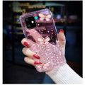 Phone Case Honor X8 Back Cover Shiny Ring Case Glitter Soft Transparent Butterfly Cases for Honor X8 Case Stars Moon Girls. 