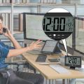 Smart Digital LED Snooze Voice Control DS 8082 Alarm Clock with Date Time Temperature Calendar Automatic Backlight. 