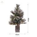 Artificial Christmas Tree with Lights Wooden Base for Bedroom Porch Garden 450mmx450mmx680mm. 