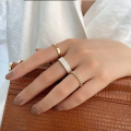 Fashion 3 Pcs Adjustable Trendy Style Finger Ring Set for Women New Collection Gifts Rings Set Open Ring for Women Simple.