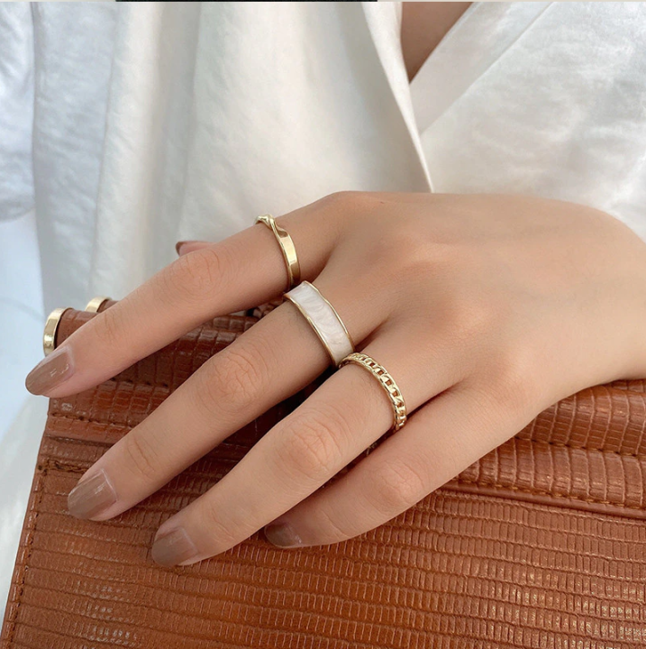 Fashion%203%20Pcs%20Adjustable%20Trendy%20Style%20Finger%20Ring%20Set%20for%20Women%20New%20Collection%20Gifts%20Rings%20Set%20Open%20Ring%20for%20Women%20Simple%20-%20Image%203
