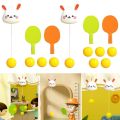 Hanging Indoor with Racket and Balls Exerciser Toy Table Tennis Trainer Pingpong Trainer Interaction Toy. 