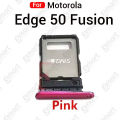 For Motorola Edge 50 Fusion Sim Tray Micro SD Card Slot with Sim Ejector Pin Replacement Parts. 