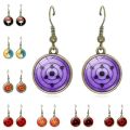 【beauty code store】Rinnegan Eyes Drop Glass Dome Cabochon Jewelry Accessories Anime Cosplay Lover Gift Vintage Earrings for. 