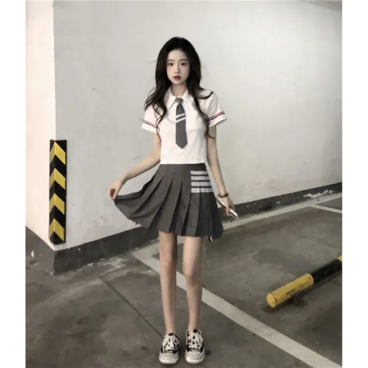 Cyndi%20Wang%20Same%20Pleated%20Skirt%20Suit%20Preppy%20StylejkUniform%20British%20Style%20School%20Uniform%20Student%20Graduation%20Dress%20Sweet%20Cool%20Female%20Summer%20-%20Image%206