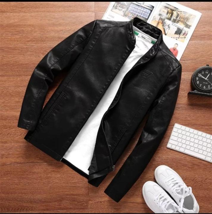Black%20PU%20Leather%20Jacket%20For%20Men%20-%20Image%203