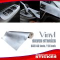 Golden Silver Waterproof Car Sticker |Self-Adhesive Reflective Safety Warning Sticker for Trucks All Car, Bike, Interior Design, Floor, Kitchen Furniture, Bicycle Motorcycle-48 inch/12 inch.
