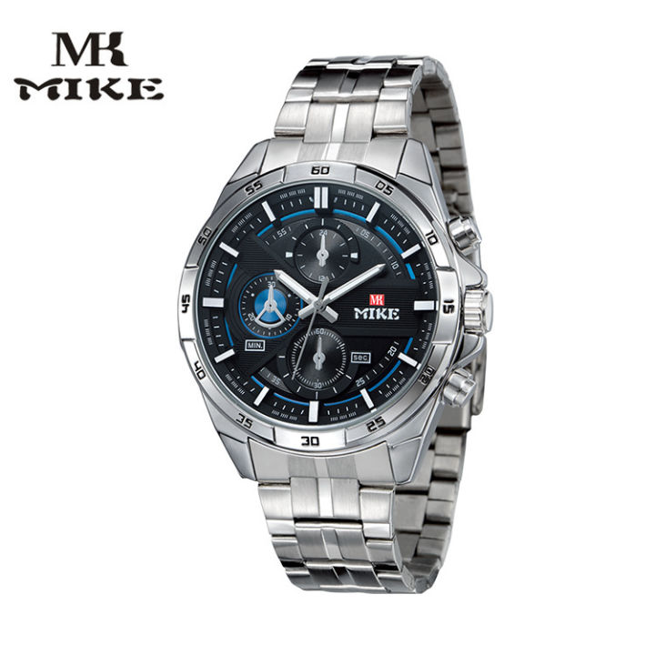 MK MIKE Sports Men s Watch Waterproof Quartz Watch Three Eye Night Glow Needle Exercise Men s Watch Daraz .bd