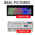 Gaming Keyboard White Color G21 Rgb Lighting Keyboard - Elevate Gaming Setup With Stylish White Rgb Gaming Keyboard. 