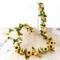 Artificial Sun-Kissed Sunflower Decorative Vine Decoration.