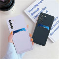 【Solo Yolo】Solid Color Card for Samsung s23 Phone case iphon14 Simple and Soft note20 All-Inclusive Protective Cover A14/54. 