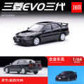 JKM 1:64 Mitsubishi Evo 3 Die-Cast Vehicles Alloy Model Car Toys.