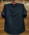 Katua  Pure Black Katua - Shirt For Men. 