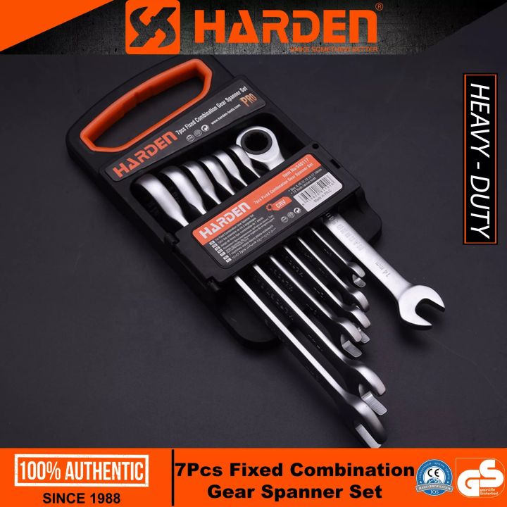 HARDEN%207Pcs%20Fixed%20Combination%20Gear%20Spanner%20Set,%20Metric%20Ratcheting%20Wrench%20Ring%20n%20Open%20End%20Ratchet%20Spanner%20Set%20540117%20-%20Image%206