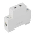 New Power Socket Din Rail Mounted 2pin Modular Outlet Distribution Box Accessory. 