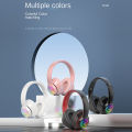 Head-mounted Bluetooth-compatible Headphones Hd Noise Reduction Subwoofer Wireless Luminous Gaming Headset. 