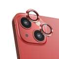 For Apple iPhone 14 6.1" / iPhone 14 Plus 6.7" / iPhone 14+ 6.7" Camera Protector WSKEN Metal Ring Tempered Glass Camera Lens Protector. 