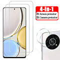 4in1 Full Cover For Huawei Honor X9 4G 5G Tempered Glass Protective Film Screen Protector 6.81 For Honor X 9 Safety Camera Lens. 