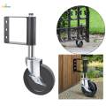 Spring Loaded Wheel - Rubber Gate Wheel Spring Loaded Swivel Caster Heavy Duty 220/250 lbs Load Capacity - 5 in. 