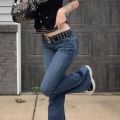 2000s Retro Low Rise Skinny Flared Pants y2k Women Jeans Long Denim Trousers Vintage Clothes Kan Fashion Fairyc Streetwear.