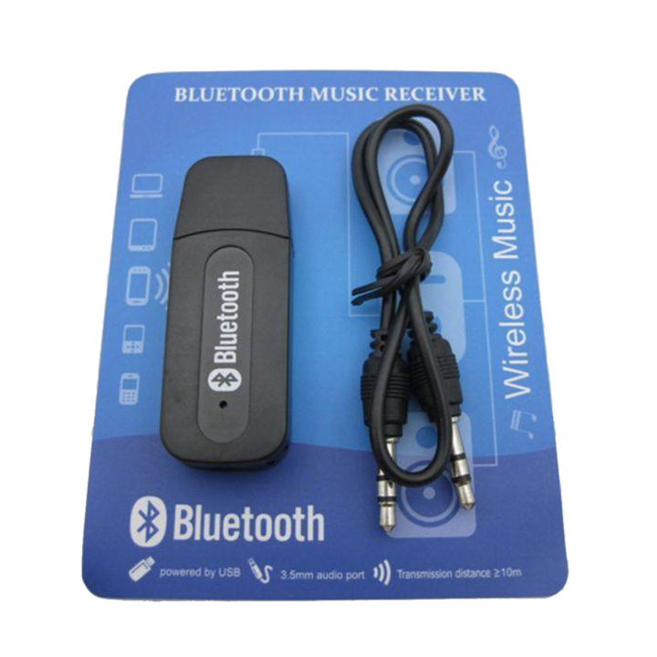 USB Wireless Bluetooth Audio Receiver with 3.5mm Output 10m Range Black
