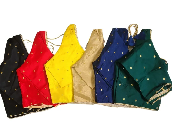 Indian%20katan%20Silk%20Stitched%20Elbow%20Length%20Sleeves%20Katan%20Saree%20Blouse%20For%20Women's%20-%20Blouse%20For%20Women%20-%20Image%202