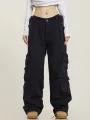 Vintage 90S Oversized Baggy Cargo Pants Women Fashion Low Waist Trousers Four Seasons Overalls Straight Jeans Women Fairycore. 