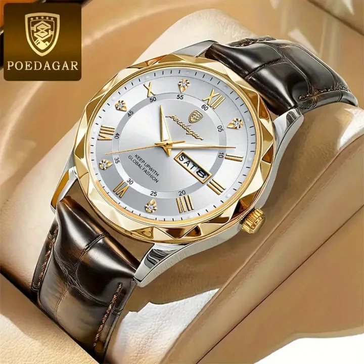 POEDAGAR%20615%20Leather%20Quartz%20Luxury%20Business%20Man%20Wristwatch%20Date%20Week%20Watch%20For%20Men%20-%20Image%202