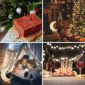 Bedroom Crystal Touch Dimming Night Light Girls Room Home Decor Aesthetics USB Bedside LED Ambient Table 3d Moon Lamp. 