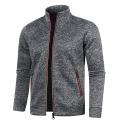 Men's Zipper Jacket Autumn Stand Collar Sweatshirts Long Sleeve Casual Coats Streetwear Male Fleece Sweater.
