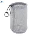 Mesh Drawstring Bag Stuff Storage Sack Carry Case Pouch for Outdoor Travel. 