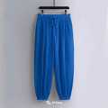 Men Cotton Linen Soft Jogger Pants with Functional Side Pockets. 