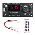 2*50W 100W Amplifier Bluetooth 5.0 MP3 Decoder Board DIY Car MP3 Player USB FM Recording Switching TF USB Mic Record Call. 