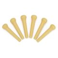 Generic Set of Acoustic Guitar Bridge Pins Saddle Nut Yellow. 