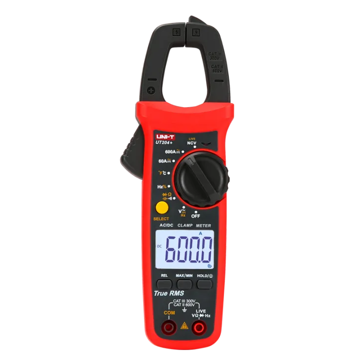 UNI-T%20UT204+%20Digital%20Clamp%20Meter%20AC/DC%20Current%20Tester%20(600A)%20True%20RMS%20Auto%20Range%20Temperature%20Measurement%20High%20Precision%20Multimeter%20-%20Image%2010