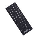 English Keyboard Replacement Stickers White on Black Any PC Computer Laptop. 
