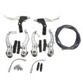 Bicycle V Brake MTB,Cable Wire and Break Lever Full Set. 