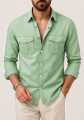 Men's Stylish Double Pocket Full Sleeve Shirt.