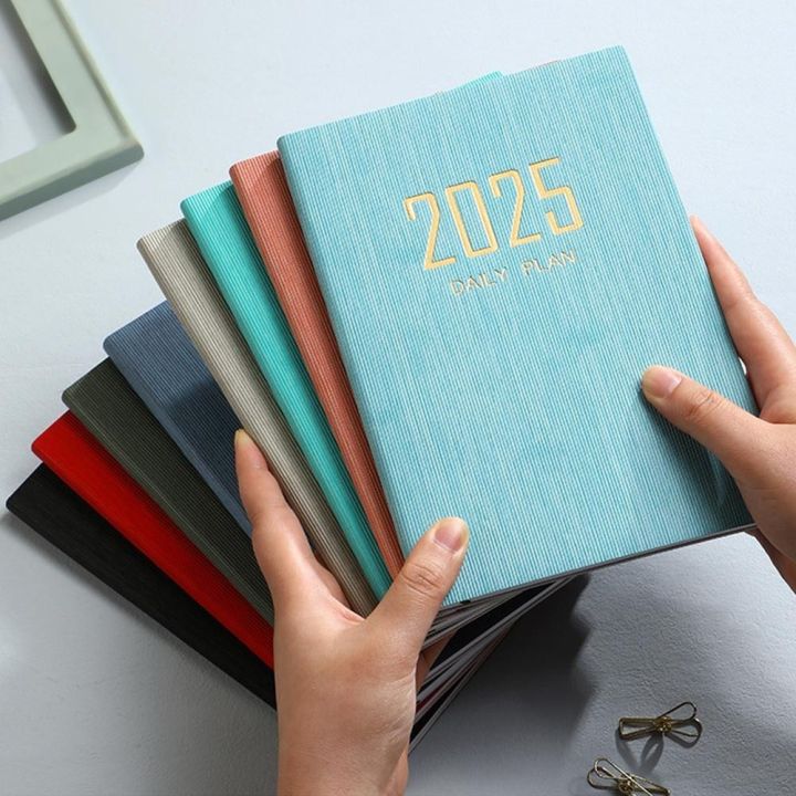 【In-Stock】 A5 2025 Agenda Book with Calendar Daily Weekly Monthly ...
