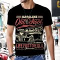 Men's T-shirts Vintage Car Design Luxury Short Sleeve Casual Street Outfit Harajuku Tops Beach Hip-hop Fashion Hot Sportswear. 