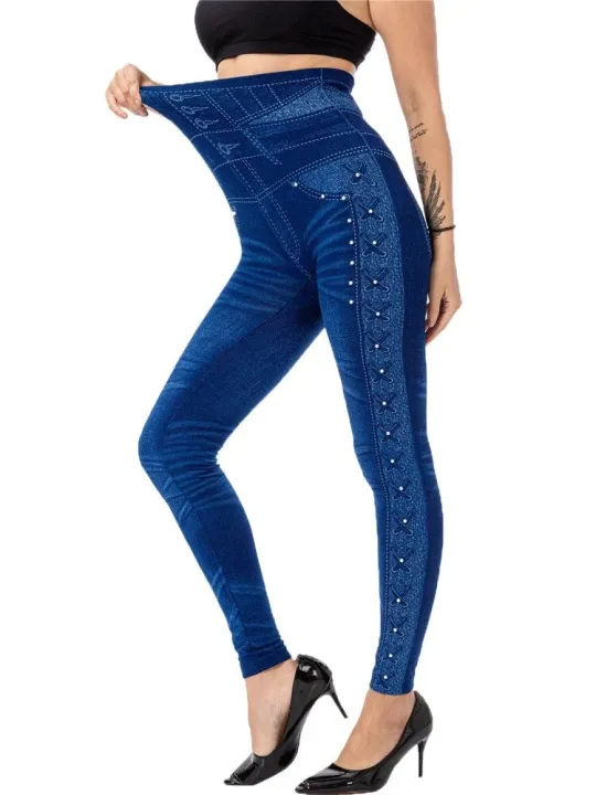 VISNXGI%20High%20Waist%20Leggings%20Women%20Gym%20Pants%20Hollow%20Out%20Workout%20Push%20Up%20Elastic%20Faux%20Denim%20Jeggings%20Fitness%20Side%20Lace%20Patchwork%20-%20Image%208