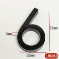 【Exclusive Online Deals】 5.8cm 3d Black House Door Number Plate Home Number Street Mailbox Number Numbers Flat Number Hotel Number Outdoor Door.