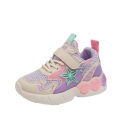 2023 New Styles for Medium and University Students Boys and Girls Shoes Velcro Mesh Athleisure Shoes Striped Vintage Dad Shoes. 