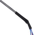 NCANRUI 2X Steel Temperature Probe Pt100 RTD Sensor Cable 2M 98 mm 3 Wires -50 - 400 Celsius. 